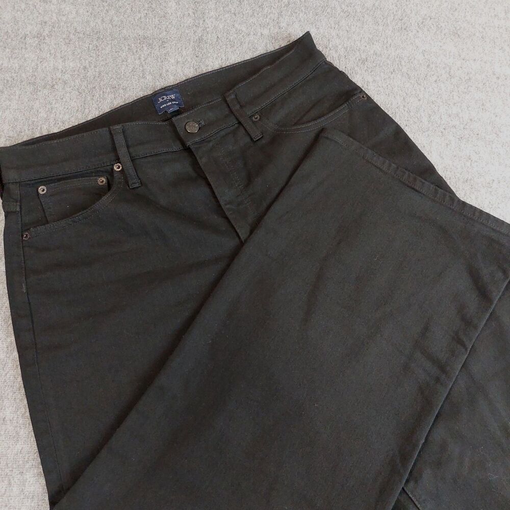 J. Crew Black Wide-leg Cropped Jeans All-day Stretch Women's 31 (Fit 34x26)